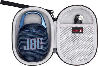 Beschermhoes voor JBL Clip 5 - Draagbare Bluetooth Speaker, Grijs, Waterdicht en Schokbestendig