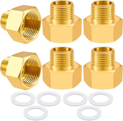 6-delige set reducties van 3/4 inch naar 1 inch met rubberen afdichting voor pijpverbindingen en verlengstukken