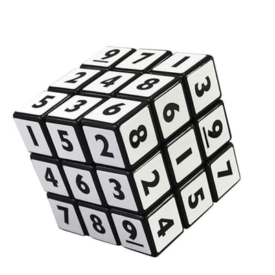 Kubus puzzel breinbreker cijfers  5,7 x 5,7 x 5,7 cm met cijfers 1 t/m 9 sudoku
