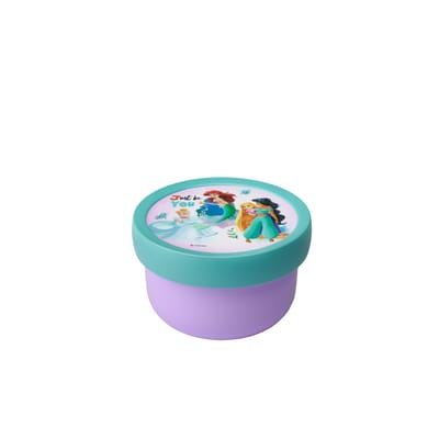 Mepal fruitbox Campus - 300 ml - Inclusief fruitvorkje - Sluit goed af - Snackdoosje - Disney Princess