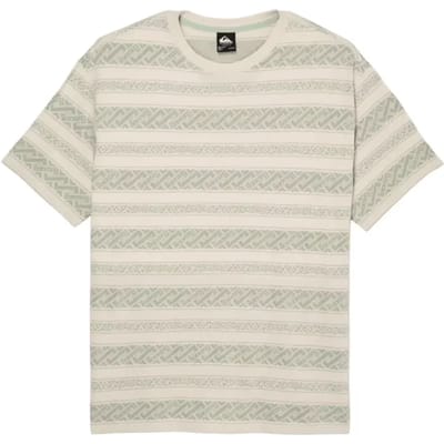 Quiksilver Birdwood Jacquard T-shirt Met Korte Mouwen Beige L Man