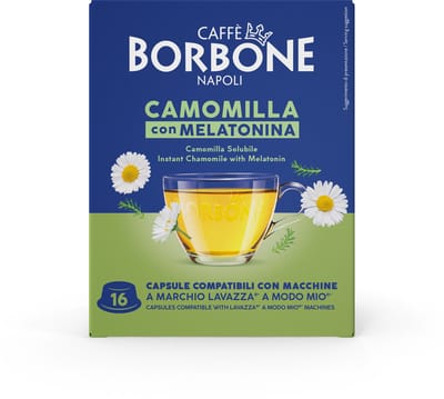 Caffè Borbone - Lavazza A Modo Mio - Kamille thee - Camomilla con Melatonine - 16 theecapsules