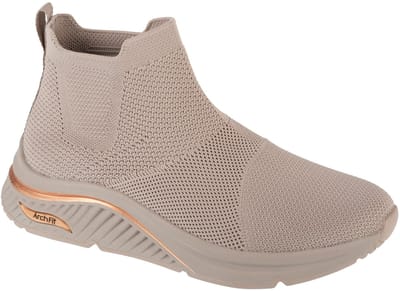 Skechers Arch Fit S-Miles - Sock Walk, Vrouwen, Beige, Sportschoenen, maat: 39