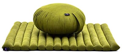 Meditatiekussenset met Zafu en Rolbare Zabuton - Duurzaam en Handgemaakt