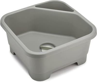 Sponsbak - Afwasteil Keuken - Keuken Opruimen - Met Bestekhouder - 1319 x 65 cm - Grijs