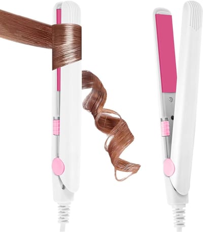 HEZIVO® Mini Stijltang 2-in-1 - Draagbaar - Voor op Reis - Krultang