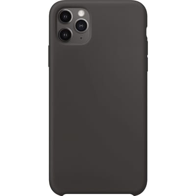 iPhone 11 Pro Max Siliconen Back Cover - Zwart