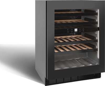 Nestor M Wijnkoelkast NWXS231FXN1 - Greeploos - Push Open Electrisch - 31 Flessen - 2 zones - Glasdeur met Black inox kader