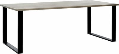 Eettafel Bo Bolivia Eiken - Zwart - Rechthoek - 200x95cm - Hoogte 73 cm