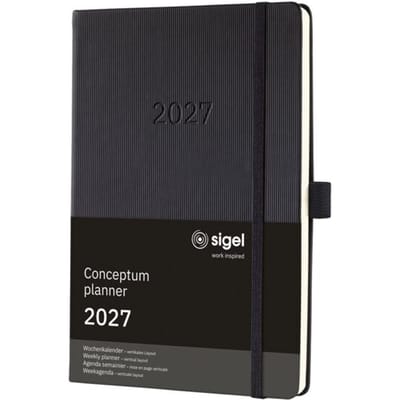 Sigel Weekkalender Conceptum C2719 DIN A5 Kleur cover: Zwart 1 stuk(s) 192 bladzijden