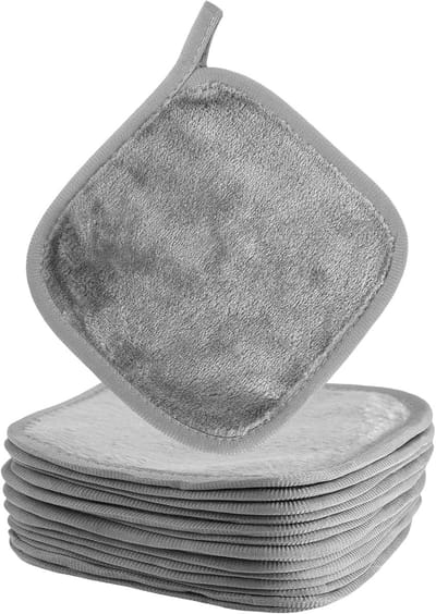 Set van 14 Herbruikbare Microvezel Make-updoekjes - Wasbare Reinigingspads 16 x 16 cm voor Make-up Verwijdering en Gezichtsreiniging