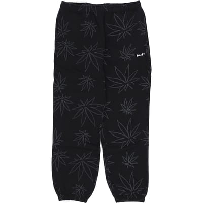 Plantlife Fleece Pant Heren Trainingsbroek Zwart