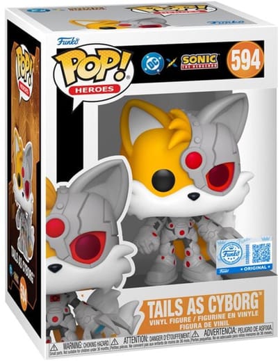 Sonic The Hedgehog Sonic x Justice League - Tails as Cyborg vinylfiguur 594 Unisex Funko Pop! - Neutraal - Standard