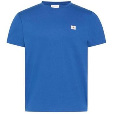 Calvin Klein Ss Badge 30s Jersey Tee Classic Blue Taglia: L | Magliette basic Outlet | Uomo | Blu