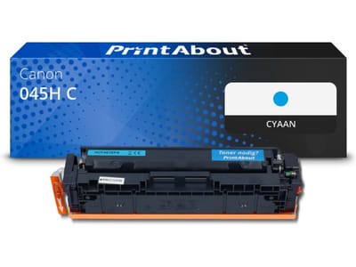 PrintAbout huismerk Toner 045H C  Cyaan Hoge capaciteit Geschikt voor Canon