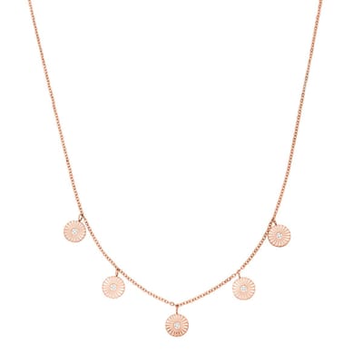 Victorious Dames Ketting - Rosé Goud - Model: Flowera