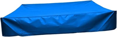 Vierkante Zandbakbedekking - Waterdichte Hoes - Buiten Speelgoed Beschermen - Opvouwbaar Ontwerp - 120 x 120 cm - Blauw
