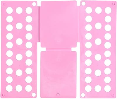 Vouwplank Kleding - Hulp voor vouwen - Netjes opbergen - Snel en consistent - 40 x 48 cm - Roze
