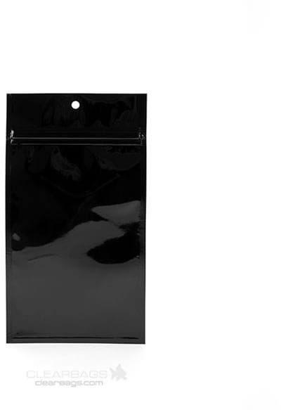 Gripzakken Zwart 12,5x21cm Gemetalliseerd (100 stuks) | ziplock | gripzak | ziplock zakken | ziplock zakjes