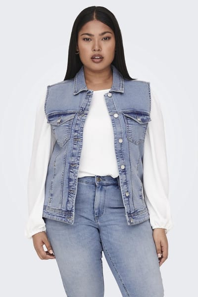 ONLY CARMAKOMA - CARWESPA WEST DNM PIM619 NOOS Dames Gilet