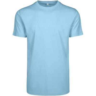 Build Your Brand - Rond Hals T-Shirt - Baltic Blue maat L