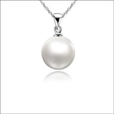 Aramat Jewels | Halskettingen | Elegante Zilveren Dames Halsketting met Parel | Wit | |1,5mm | Zilver | Volwassenen | Verkleurd niet