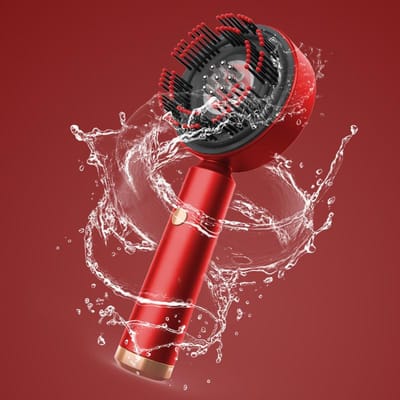 Rood Licht Vloeistofgeleider Massagekam Kneden Actieve Haargroei Massager Hoofdhuid Medicijn Apparaat Haarverzorging Haargeleider Vloeistof Haargroei Instrument rood