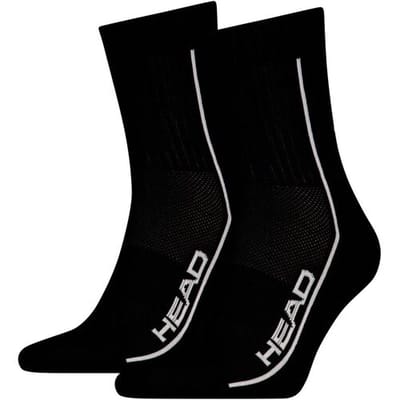 HEAD Short Crew Performance 2-pack Zwart-39/42