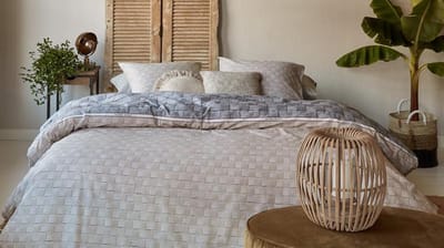 Rivièra Maison Saunton Dekbedovertrek - Eenpersoons - 140x200/220 cm - Zand