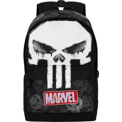 Karactermania - Marvel - Punisher Schedel Skull - HS FAN 2.2 Rugzak - Backpack met trolley bevestiging - Rugtas - Zwart