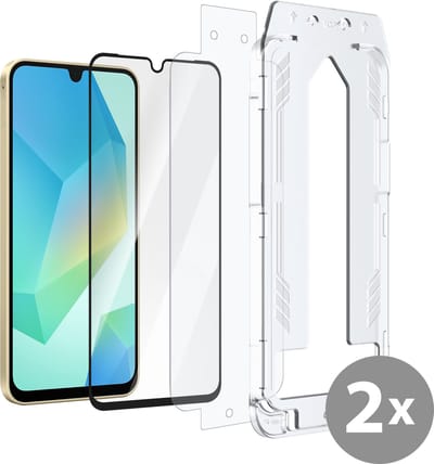 Just in Case screenprotector geschikt voor Samsung Galaxy A16 / A17 - Screenprotector met Applicator - 2 Stuks