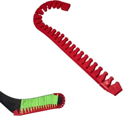 Hockeystick Beschermer - Sport Oefenhulp - Verbeteren Vaardigheden - Directe Pasvorm - 28 cm Lengte - Rood