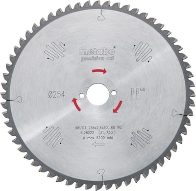 Metabo 628035000 HW/CT Cirkelzaagblad - 190 x 30mm - 48 WZ