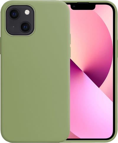 Hoesje - Geschikt voor Apple iPhone 14 - Sterk & Shockproof - Hoes Cover - Siliconen Case - Telefoonhoesjes - Groen