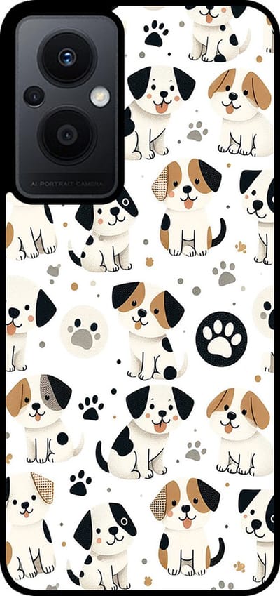Smartphonica Telefoonhoesje Geschikt voor Oppo Reno7 Lite met honden opdruk - TPU backcover case dog design geschikt voor Oppo Reno7 Lite