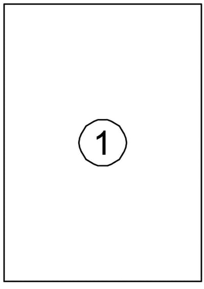 Etiket quantore 210x297mm 100st | 10 stuks