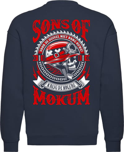Sweater Sons Of Mokum | Kerstcadeau | Cadeau voor man | Vaderdag | Navy | maat XS