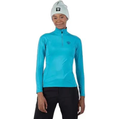 Rossignol Classique Fleece Met Halve Rits Blauw M Vrouw
