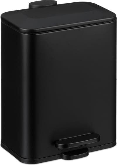 pedaalemmer badkamer - 5 l - softclose - binnenemmer - toilet - zwart