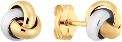 Glow 206.0750.00 Dames Oorbellen - Oorknopjes - Sieraad - 14 Karaat Goud - 5 mm breed - 5 mm lang