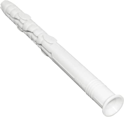 Universele pluggen - Pluggen voor metselwerk - Bevestiging in beton - Geribbeld lichaam voor grip - 10x120mm - Grijs