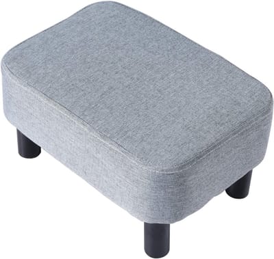 MMP® Voetenbankje of poef - Voetenbankje - Poef - Hockers en poefen - Grijs - 30cm x 43cm x 24cm