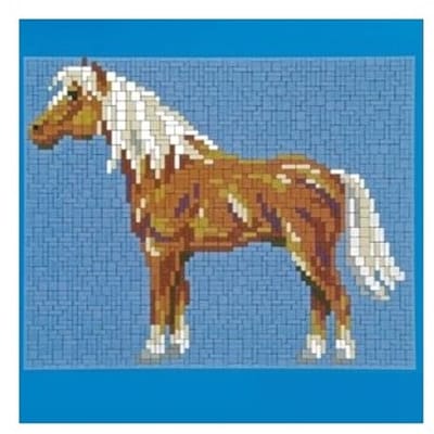 Stickit Haflinger paard, ca. 2.140 steentjes, compatible met Ministeck