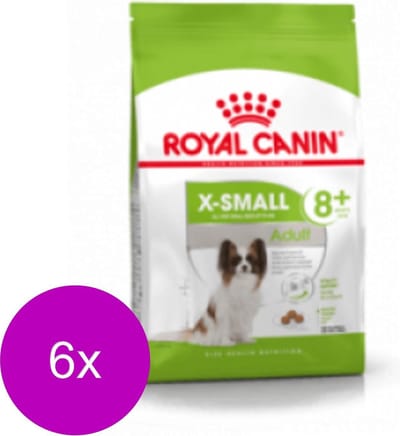 Royal Canin X-Small Adult 8+ - Hondenvoer - 6 x 1.5 kg
