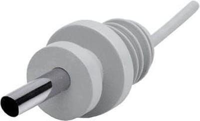Heble® - Schenktuit met Dop / Rubberen Afsluiting / Keuken Accessoires / RVS / Wit / 1 Stuk