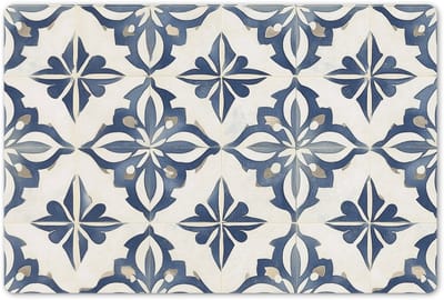 Placemats 45x30 cm - Placemat kunststof - 1 stuk - Tegels - Spaans - Patronen - Keramiek - Borden onderleggers - Decoratie voor op tafel - Keuken tafeldecoratie accessoires - Vinyl onderlegger - Tafelversiering