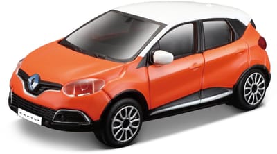 Bburago Renault Captur - Modelauto - Schaal 1:43 - Oranje/Wit