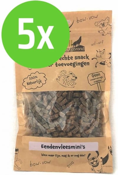 Carniwell Eendenvleesmini's 200 gr - 5 verpakkingen