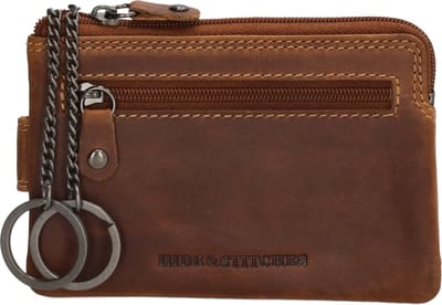 Hide & Stitches Japura Sleuteletui - 100% Leer - Cognac