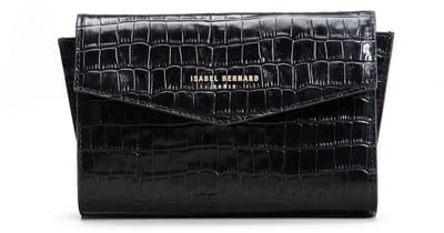 Isabel Bernard Honoré Dames Clutch Leer - Zwart
